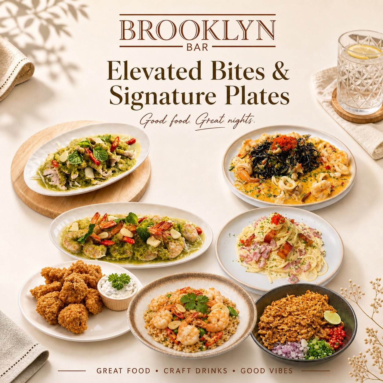Food at Brooklyn Bar